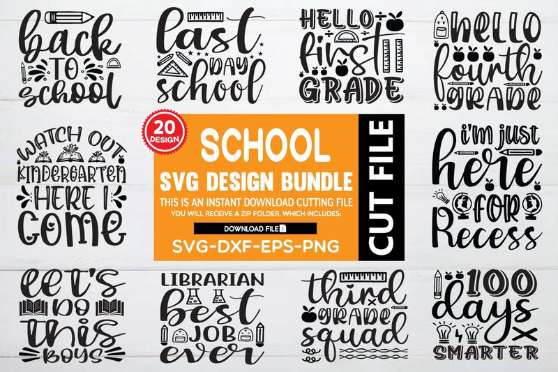 school svg bundle vol 4 SVG buydesign 