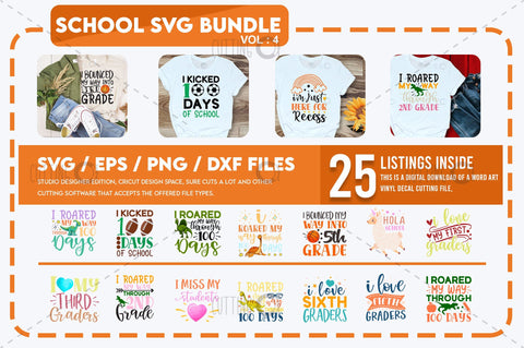 School SVG Bundle Vol 4 SVG Designangry 