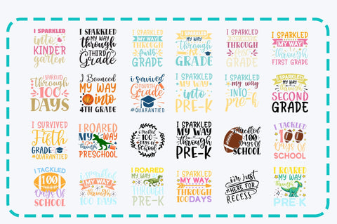 School SVG Bundle Vol 5 SVG Designangry 