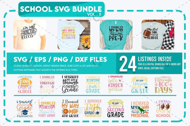 School SVG Bundle Vol 5 SVG Designangry 