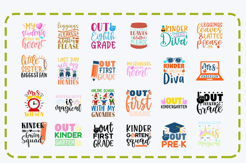 School SVG Bundle Vol 6 SVG Designangry 