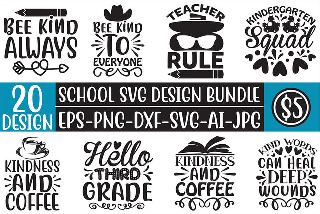 School SVG Design Bundle SVG Rupkotha 