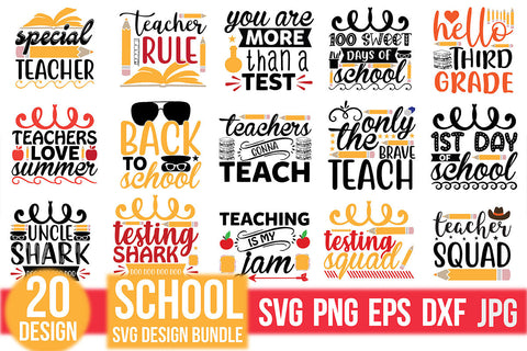 School svg design bundle SVG Rupkotha 