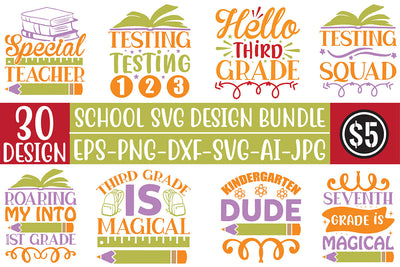 School SVG Design Bundle SVG Rupkotha 