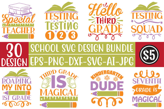 School SVG Design Bundle SVG Rupkotha 
