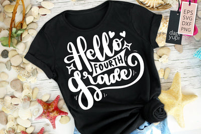 School SVG Hello Fourth Grade Quotes SVG dapiyupi store 