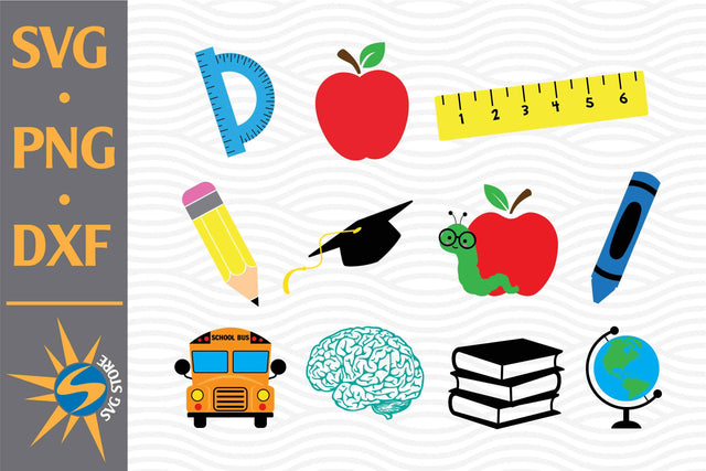 School SVG, PNG, DXF Digital Files Include SVG SVGStoreShop 