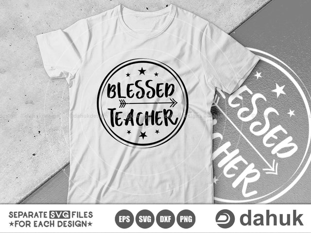 School svg,Blessed Teacher , Bus driver svg, Cut file, for silhouette, svg, eps, dxf, png, clipart, cricut design space, vinyl cut files SVG dahukdesign 