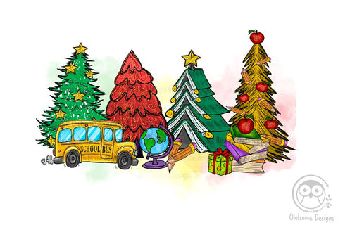 School, Teacher Christmas Tree PNG Christmas Sublimation SVG LAM HOANG THUY 