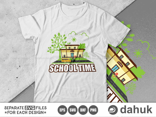 School Time svg, Back To School svg, Bus Driver Gift, School Bus svg, Love School Bus, School Time svg, Cut file, svg, eps SVG dahukdesign 