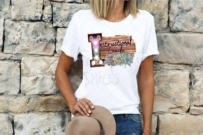 School Title - Serape Marquee Letter- Instructional Coach - PNG Sublimation Serendipity and Art 