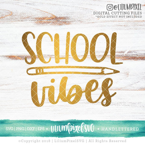 School Vibes SVG Lilium Pixel SVG 