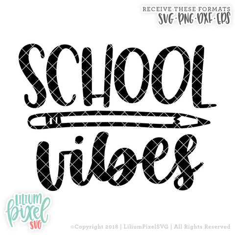 School Vibes SVG Lilium Pixel SVG 