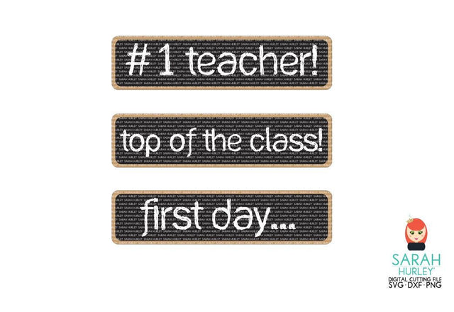 School Word Strips SVG Sarah Hurley 