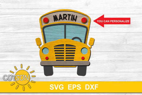 Schooll Bus SVG Layered | Back to School SVG SVG CutsunSVG 