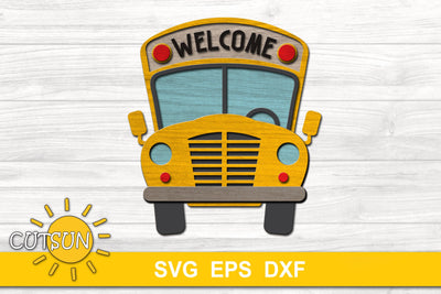 Schooll Bus SVG Layered | Back to School SVG SVG CutsunSVG 