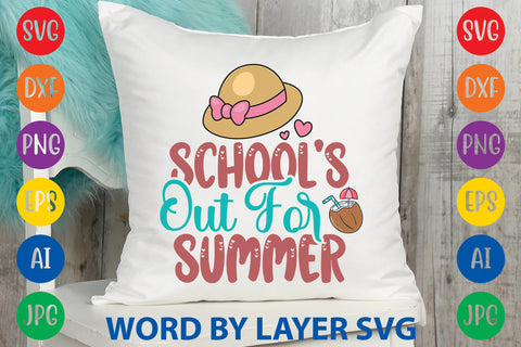 School's Out For Summer, Summer SVG Design SVG Rafiqul20606 