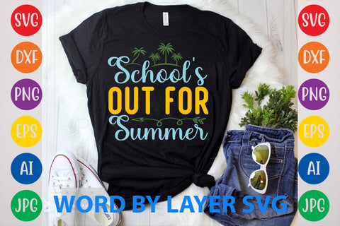 School's Out For Summer, Summer SVG Design SVG Rafiqul20606 