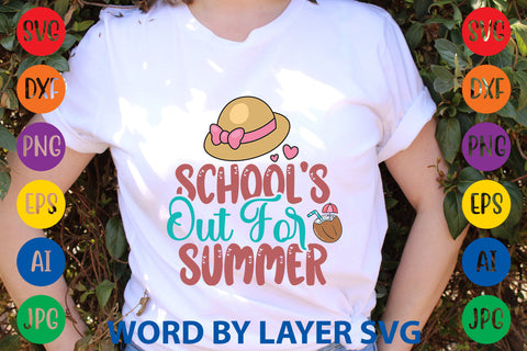 School's Out For Summer, Summer SVG Design SVG Rafiqul20606 