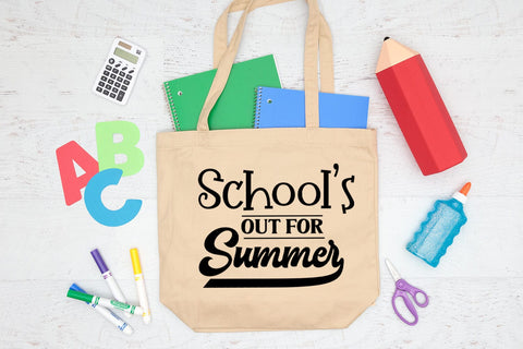 School's Out for Summer SVG I End of School SVG I Cut Files SVG Happy Printables Club 