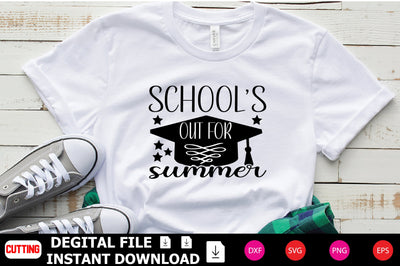School’s Out For Summer SVG Shahin alam 