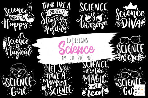 Science Bundle, Science Quotes Bundle SVG dapiyupi store 
