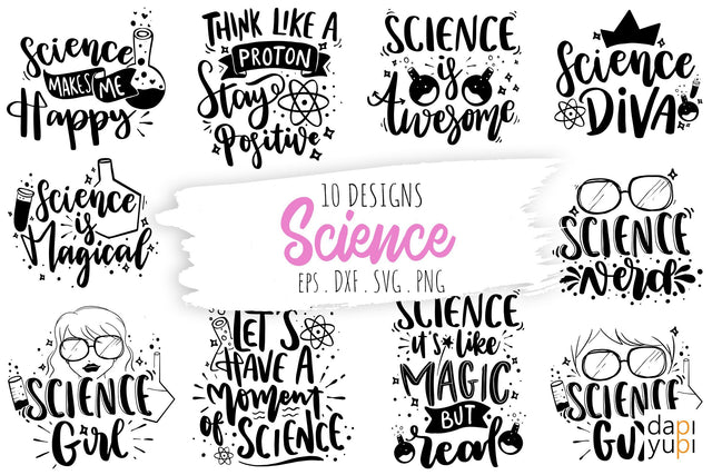 Science Bundle, Science Quotes Bundle SVG dapiyupi store 