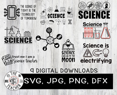 Science Bundle / Science Teacher SVG SVG The STEM Teacher 