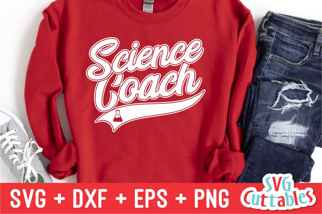 Science Coach svg - Science Teacher - Occupation - Swoosh - svg - dxf - eps - png - Cut File - Silhouette - Cricut - Digital Download SVG Svg Cuttables 