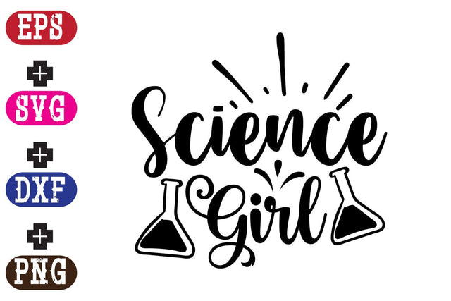 Science Girl SVG Nurstore 