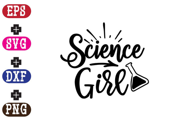 Science Girl SVG Nurstore 