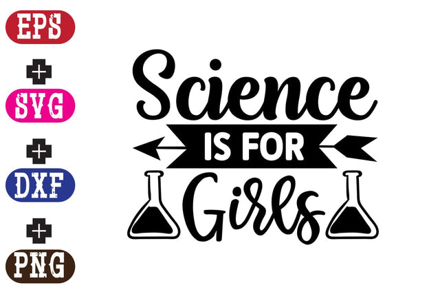 Science is for Girls SVG Nurstore 