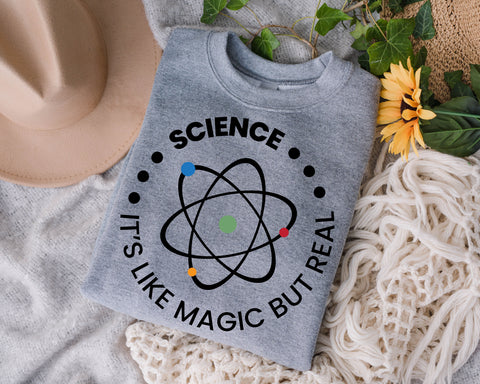 Science It's Like Magic, But Real Svg, science svg, science teacher svg, science cross stitch svg, forensic science svg, science pin svg SVG Fauz 