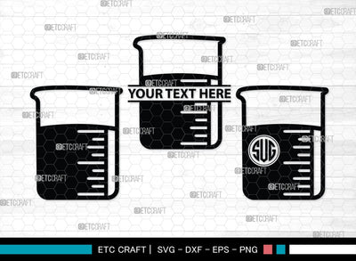 Science Monogram, Science Silhouette, Science SVG, Laboratory Svg, Microscope Svg, Test Tube Svg, SB00155 SVG ETC Craft 
