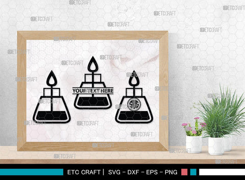 Science Monogram, Science Silhouette, Science SVG, Laboratory Svg, Microscope Svg, Test Tube Svg, SB00155 SVG ETC Craft 