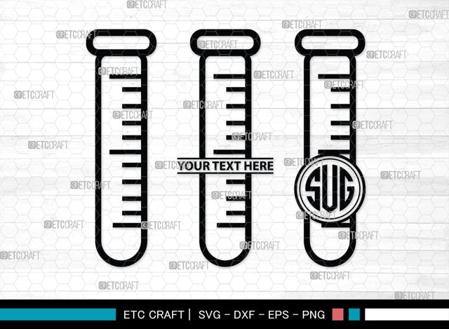 Science Monogram, Science Silhouette, Science SVG, Laboratory Svg, Microscope Svg, Test Tube Svg, SB00155 SVG ETC Craft 