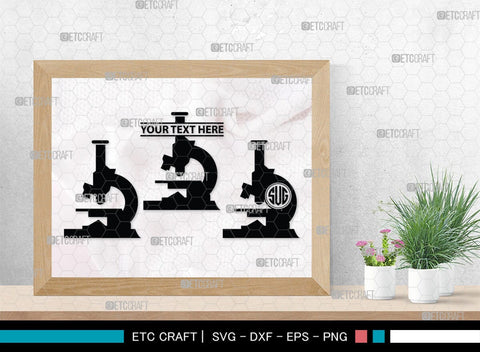 Science Monogram, Science Silhouette, Science SVG, Laboratory Svg, Microscope Svg, Test Tube Svg, SB00155 SVG ETC Craft 