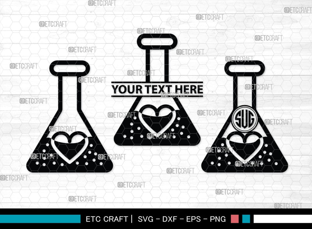 Science Monogram, Science Silhouette, Science SVG, Laboratory Svg ...