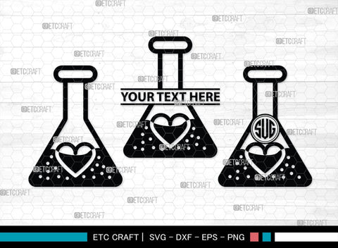 Monogram Lab Test Science Monogram, Science Silhouette, Science SVG, Laboratory Svg ...