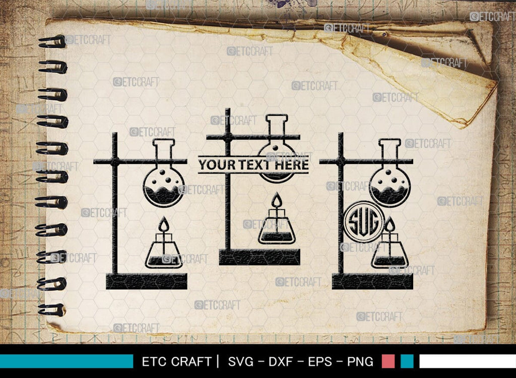 Monogram Lab Test Science Monogram, Science Silhouette, Science SVG, Laboratory Svg ...