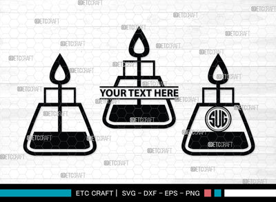 Science Monogram, Science Silhouette, Science SVG, Laboratory Svg, Microscope Svg, Test Tube Svg, SB00155 SVG ETC Craft 