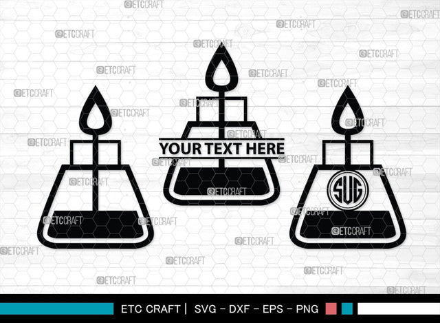 Science Monogram, Science Silhouette, Science SVG, Laboratory Svg, Microscope Svg, Test Tube Svg, SB00155 SVG ETC Craft 