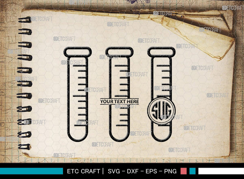 Monogram Lab Test Science Monogram, Science Silhouette, Science SVG, Laboratory Svg ...