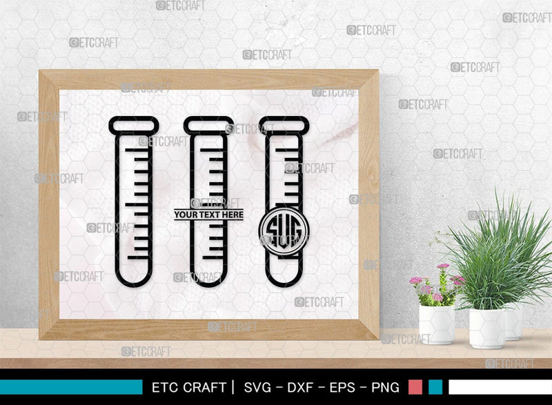 Monogram Lab Test Science Monogram, Science Silhouette, Science SVG, Laboratory Svg ...
