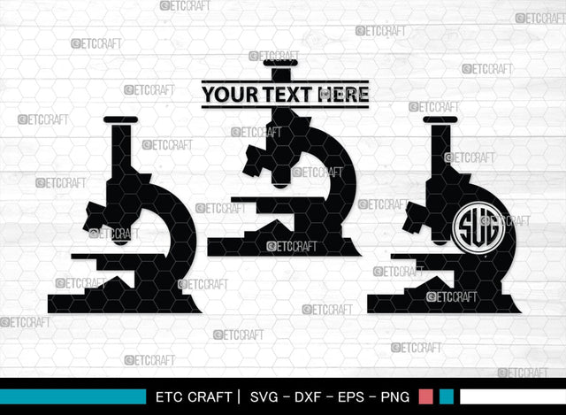 Science Monogram, Science Silhouette, Science SVG, Laboratory Svg, Microscope Svg, Test Tube Svg, SB00155 SVG ETC Craft 