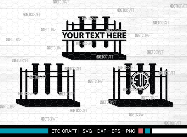 Science Monogram, Science Silhouette, Science SVG, Laboratory Svg, Microscope Svg, Test Tube Svg, SB00155 SVG ETC Craft 