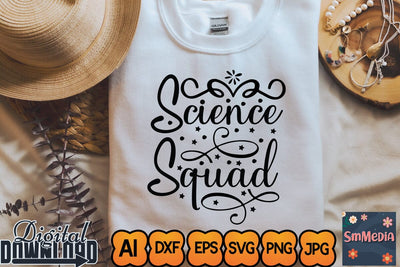 Science Squad,SVGs,Quotes and Sayings,Food & Drink,On Sale, Print & Cut SVG Newmockups 