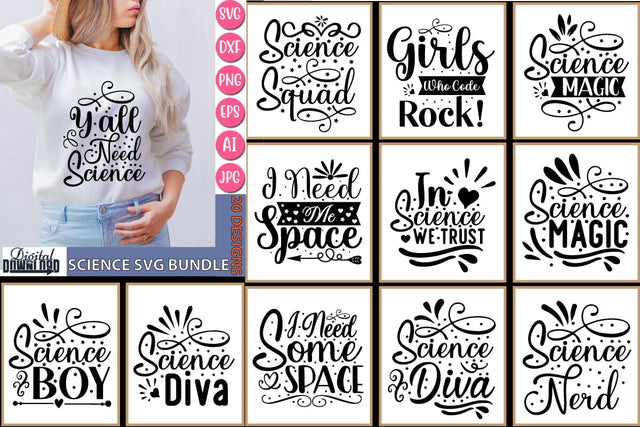 Science SVG Bundle,SVG SVGs,Quotes and Sayings,Food & Drink,On Sale, Print & Cut SVG Newmockups 