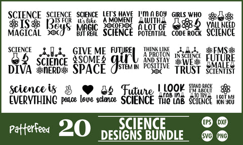 Science SVG Designs Bundle SVG PatternFeed8 