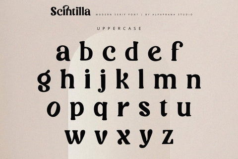 Scintilla - Modern Serif Font Font Alpaprana Studio 